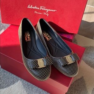 Ferragamo Studs Ballet Flats